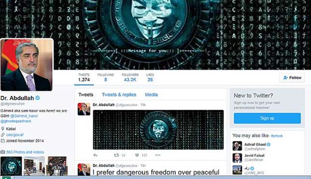 Abdullah’s Twitter Account Hacked
